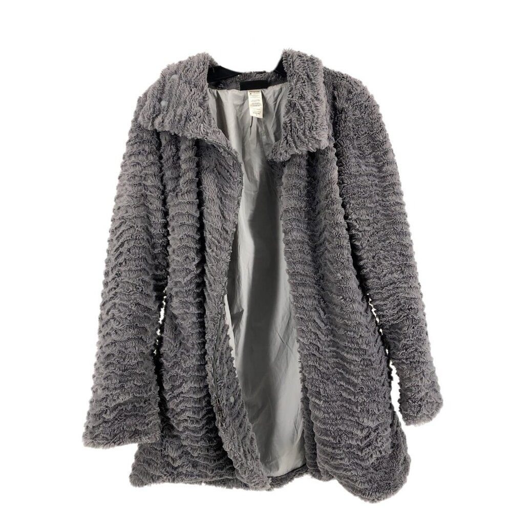 Patagonia Gray Zip Teddy Jacket | Women's S
